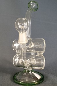 Oil Бонг Recycler Double Barrels 