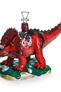  Стеклянный бонг Dino Triceratops 25см