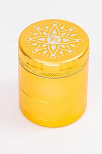 Grinder Black Leaf CNC Flower Yellow