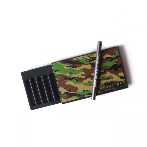 Royal Box Black Camouflage Snuff Box + Pipe