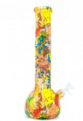 Силіконовий Бонг Glow Print Beaker 36cm