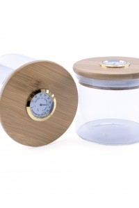Хьюмидор с гигрометром Glass Jar Large - 445ml