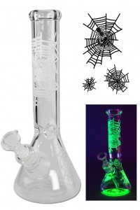 Бонг 'BL' 'Spider Net' Flask Bong Ice Glow 36cm Бонг 'BL' 'Spider Net' Flask Bong Ice Glow 36cm
