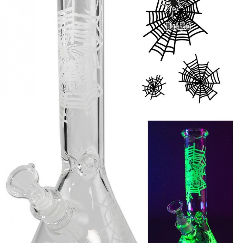 Бонг 'BL' 'Spider Net' Flask Bong Ice Glow 36cm Бонг 'BL' 'Spider Net' Flask Bong Ice Glow 36cm