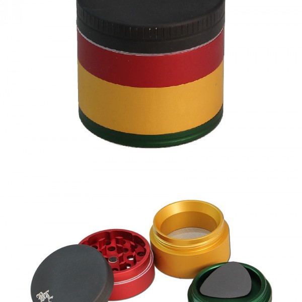 Гриндер BL Premium Matt Rasta-Black 4 part