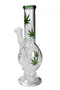 Айс Бонг 'Hemp Leaves' 31cm Айс Бонг 'Hemp Leaves' 31cm