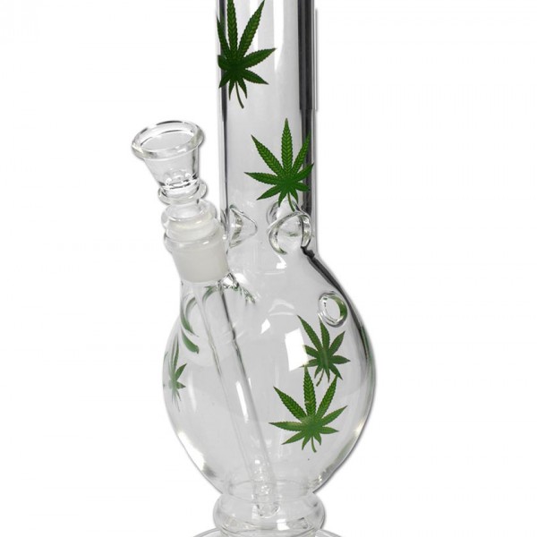 Айс Бонг 'Hemp Leaves' 31cm Айс Бонг 'Hemp Leaves' 31cm