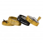 Гриндер GG Amsterdam |  4part - Ø:63mm - crank and window - Golden