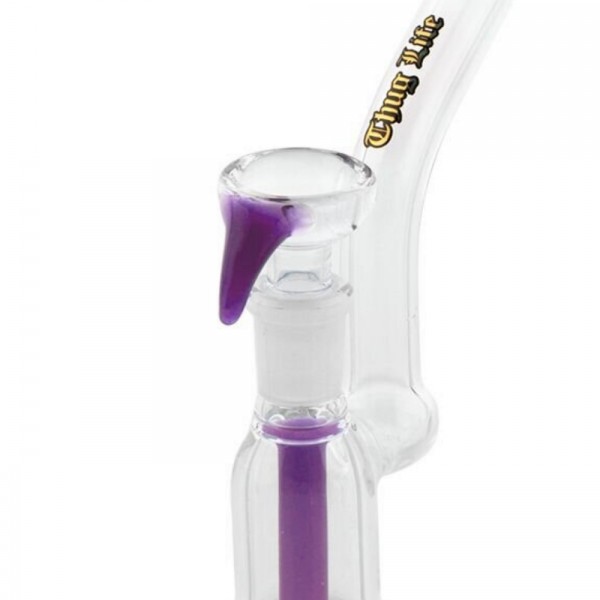 Thug Life | One hit Bubbler Purple - H:18cm - Ø:15mm - SG:14.5