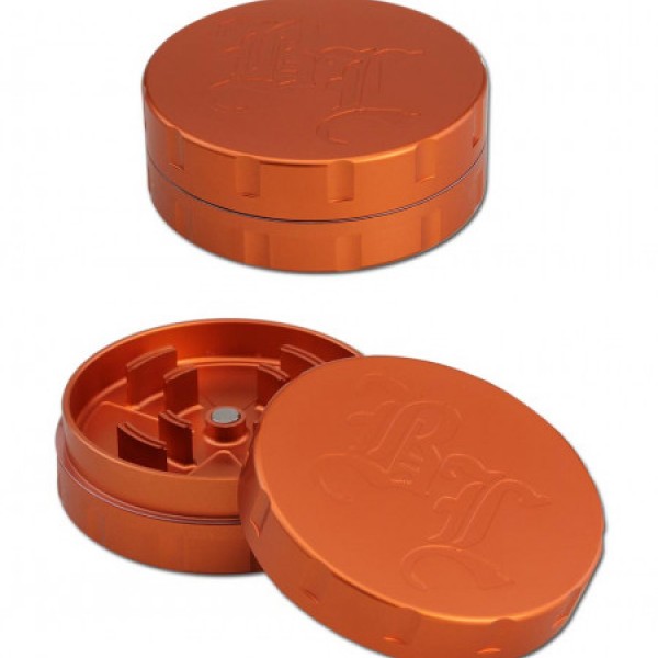 'BL' 'Startrails' Aluminium Grinder 2-part 62mm Orange 'BL' 'Startrails' Aluminium Grinder 2-part 62mm Orange