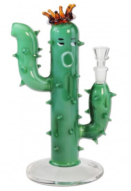 Бонг "Black Leaf" Cactus green with Crown