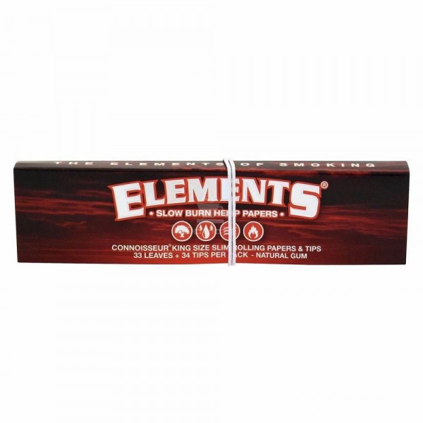 Elements RED Connoisseur | King Size Slim (110х44мм) | Rolling Papers 33шт