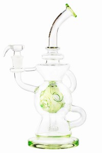 Бонг Thug Life | Recycler Series Green 30cm 5mm
