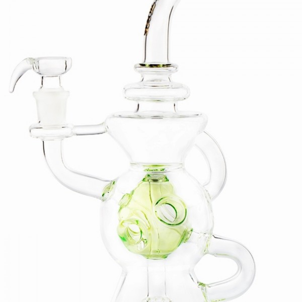 Бонг Thug Life | Recycler Series Green 30cm 5mm