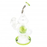 Бонг Thug Life | Recycler Series Green 30cm 5mm