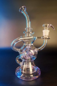 Бонг Thug Life | Recycler Purple 30cm 5mm