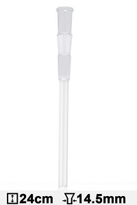 Glass Chillum - SG:14.5mm - L:24cm