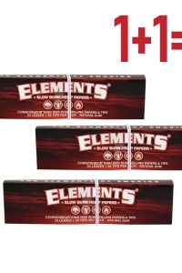 Elements RED Connoisseur | King Size Slim (110х44мм) 33шт | 1+1=3