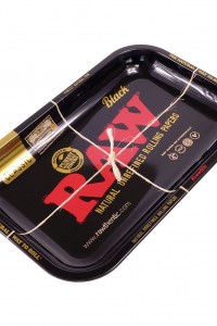 RAW Black Metal Rolling Tray Small