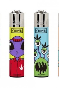 Зажигалка Clipper monster weed 2