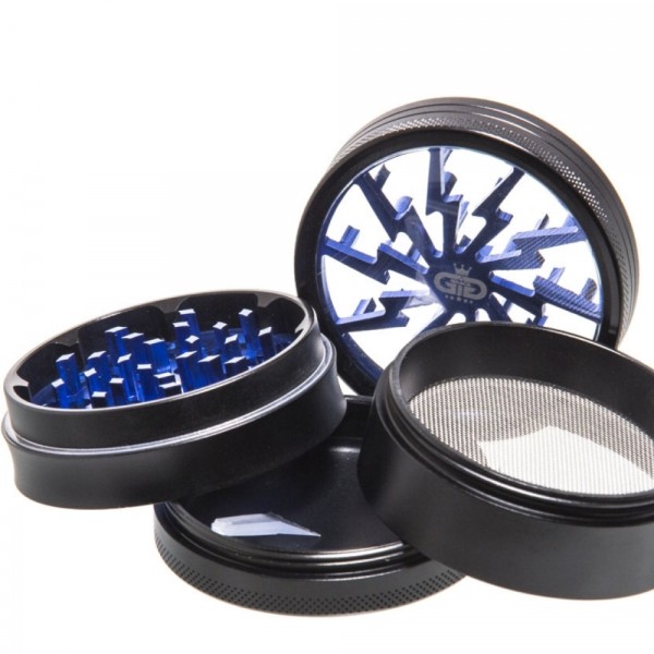 Гриндер Grace Glass | Lightning Blue- 4part-63mm