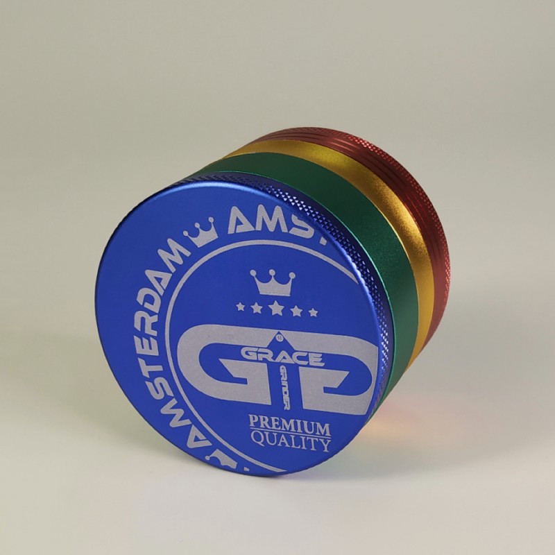 Гриндер Grace Glass | Lightning Rasta- 4part-Ø:63mm Гриндер Grace Glass | Lightning Rasta- 4part-Ø:63mm