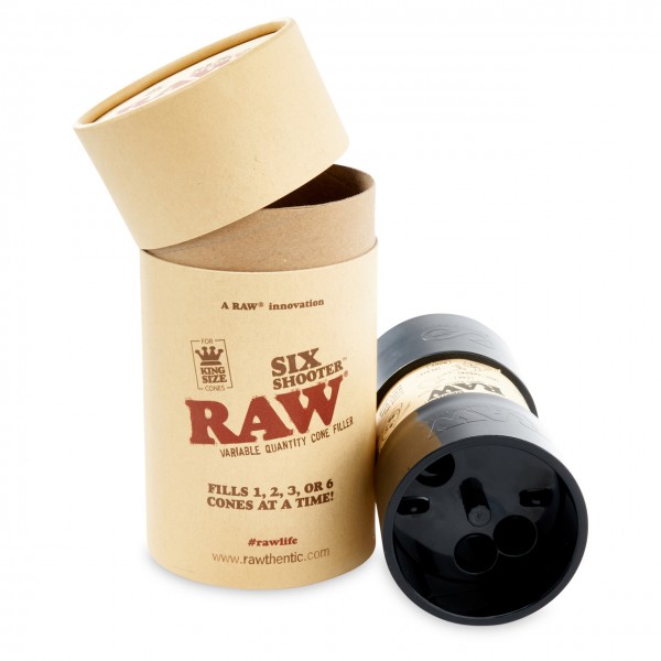 RAW Six Shooter for King Size Cones