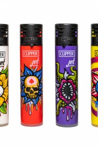 Зажигалка Clipper Jet Turbo Strange Flowers