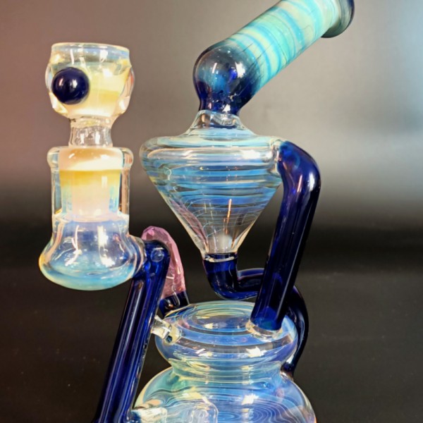 Бонг Sweet Glass Recycler | Blue Mistic 23cm wt5