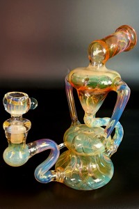Бонг Sweet Glass Recycler | Golden Eye 28cm wt5 Бонг Sweet Glass Recycler | Golden Eye 28cm wt5