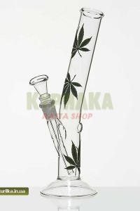 -20% Мини Бонг "Greeen Leaf" - 26cm -20% Мини Бонг "Greeen Leaf" - 26cm