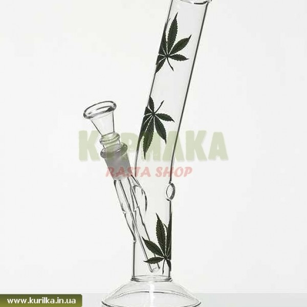 -20% Мини Бонг "Greeen Leaf" - 26cm -20% Мини Бонг "Greeen Leaf" - 26cm