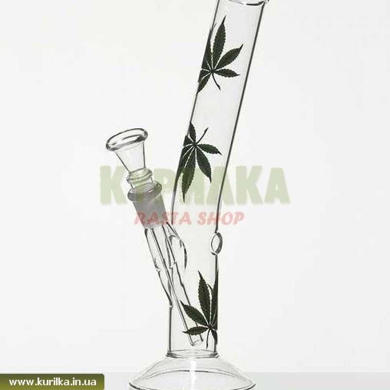 -20% Мини Бонг "Greeen Leaf" - 26cm -20% Мини Бонг "Greeen Leaf" - 26cm