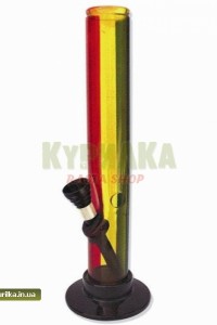 Акриловый мини-бонг Rasta Stripes Акриловый мини-бонг Rasta Stripes