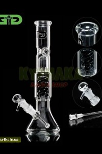 Айс Бонг GG «Twin Spiral» Black – WT 4mm Айс Бонг GG «Twin Spiral» Black – WT 4mm