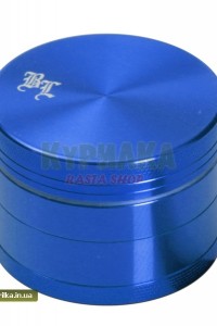 Black Leaf Aluminium Grinder 4part Blue