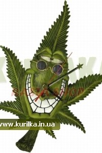 Большие настенные часы от TM Cannabuds