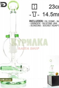 Бонг GG “Nautilus Bubbler” Green – in box