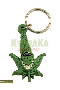 Брелок "Лист в очках" от Cannabuds