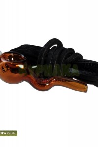 Glass Pendant Hand-Pipe "Lucky Sperm" amber Glass Pendant Hand-Pipe "Lucky Sperm" amber