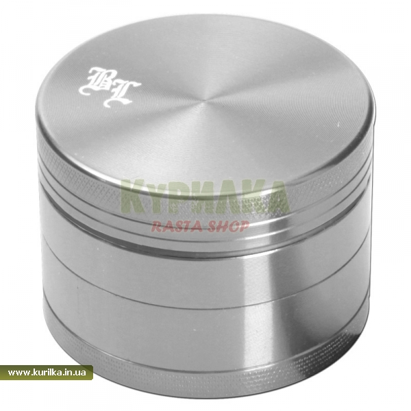 Гриндер Black Leaf Aluminium 4part Silver