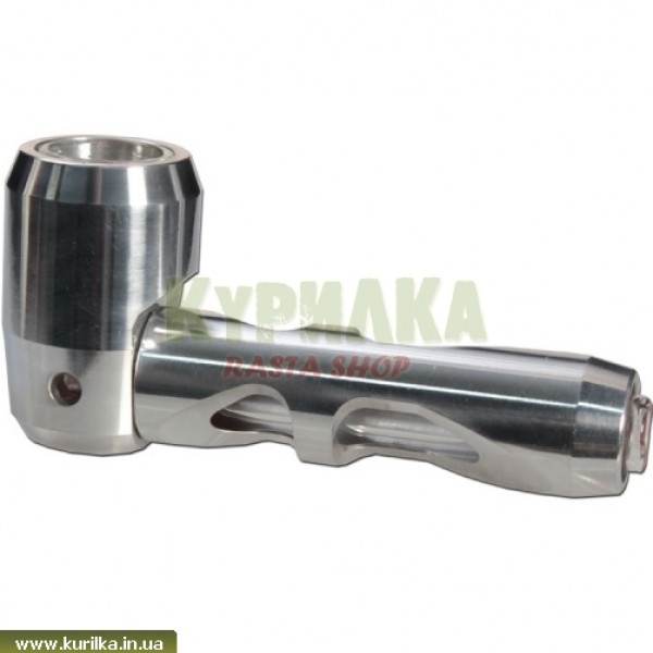 "Hammer Pipe" Metal silver