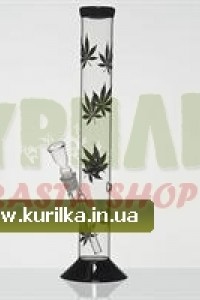 Multi Leaf Glass Bong black Multi Leaf Glass Bong black
