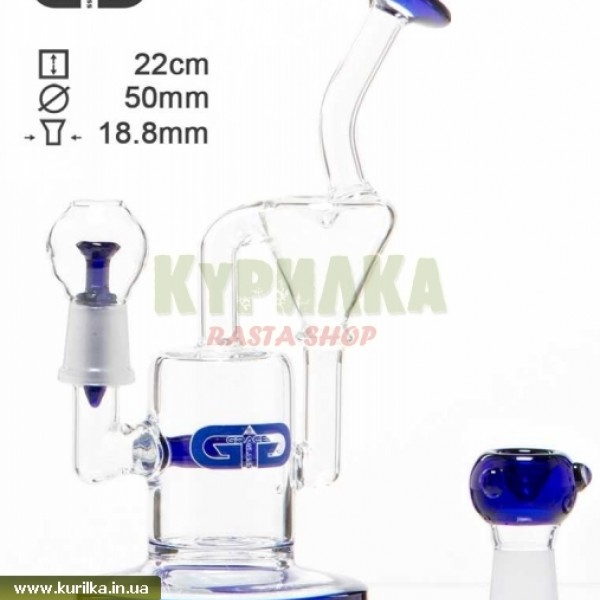 Oil Бонг GG «Recycler» Blue — WT5