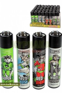 PU CC WEED HE "Clipper" Lighter "Weed Heroes"