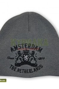 Шапка `Amsterdam - Netherlands` серая Шапка `Amsterdam - Netherlands` серая
