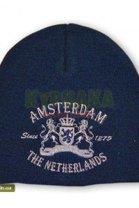 Шапка `Amsterdam - Netherlands` синяя Шапка `Amsterdam - Netherlands` синяя