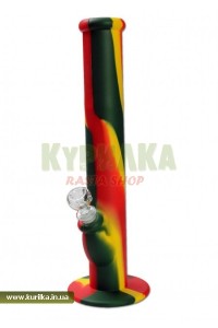 Силиконовый Бонг Glass Bowl rasta Силиконовый Бонг Glass Bowl rasta