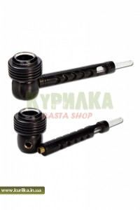 Wood Pipe 2-part with Glass Bowl Wood Pipe 2-part with Glass Bowl