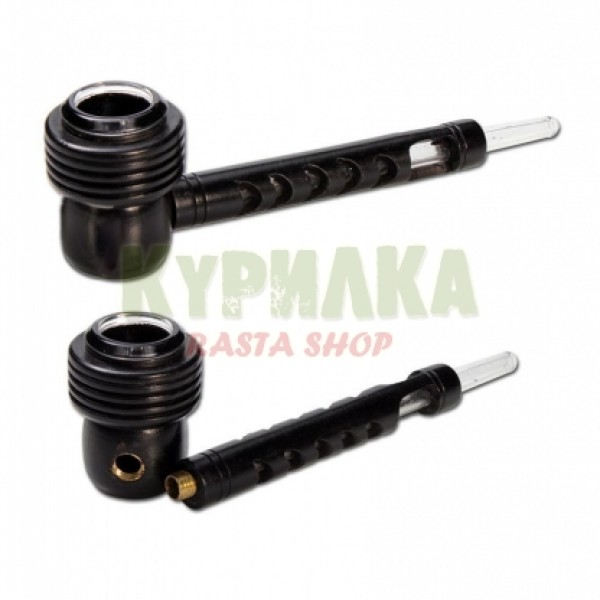 Wood Pipe 2-part with Glass Bowl